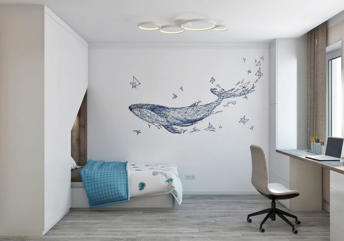 Трехкомнатная квартира в скандинавском стиле.