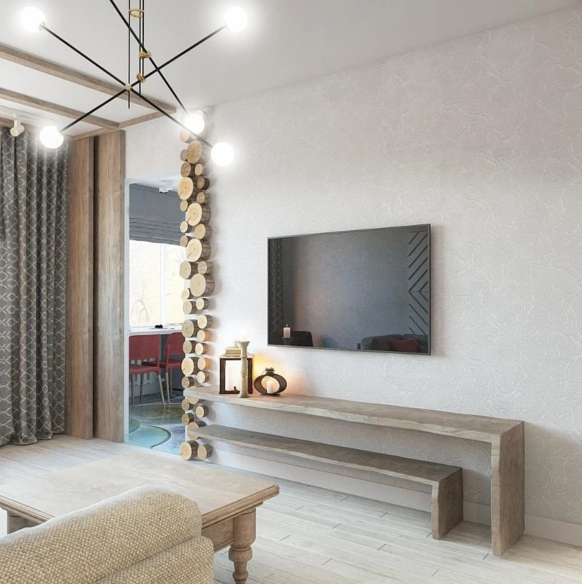 3х комнатная квартира для двух человек. Скандинавский стиль.