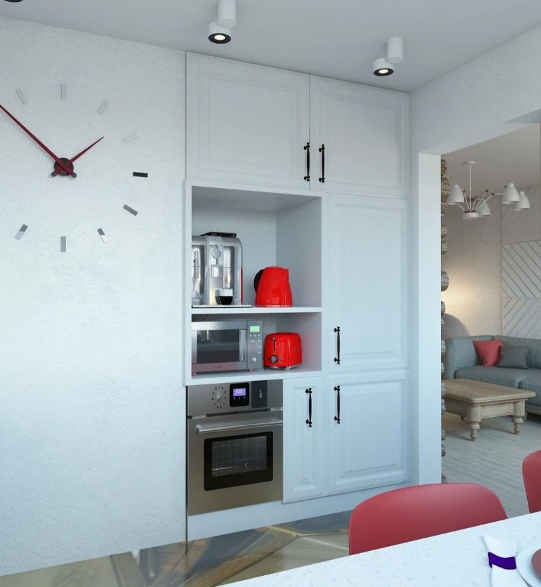 3х комнатная квартира для двух человек. Скандинавский стиль.