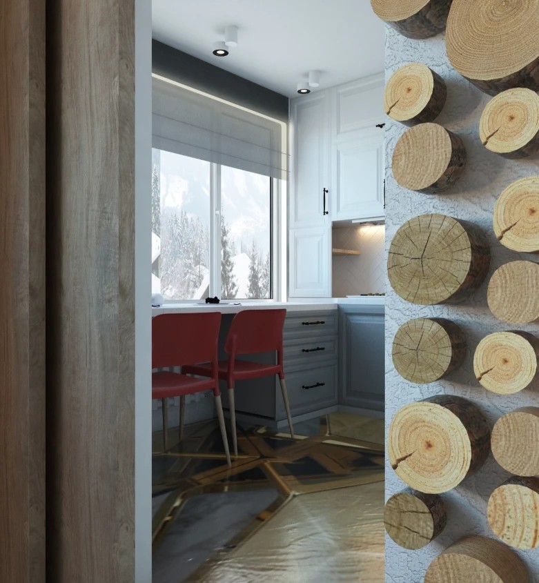 3х комнатная квартира для двух человек. Скандинавский стиль.