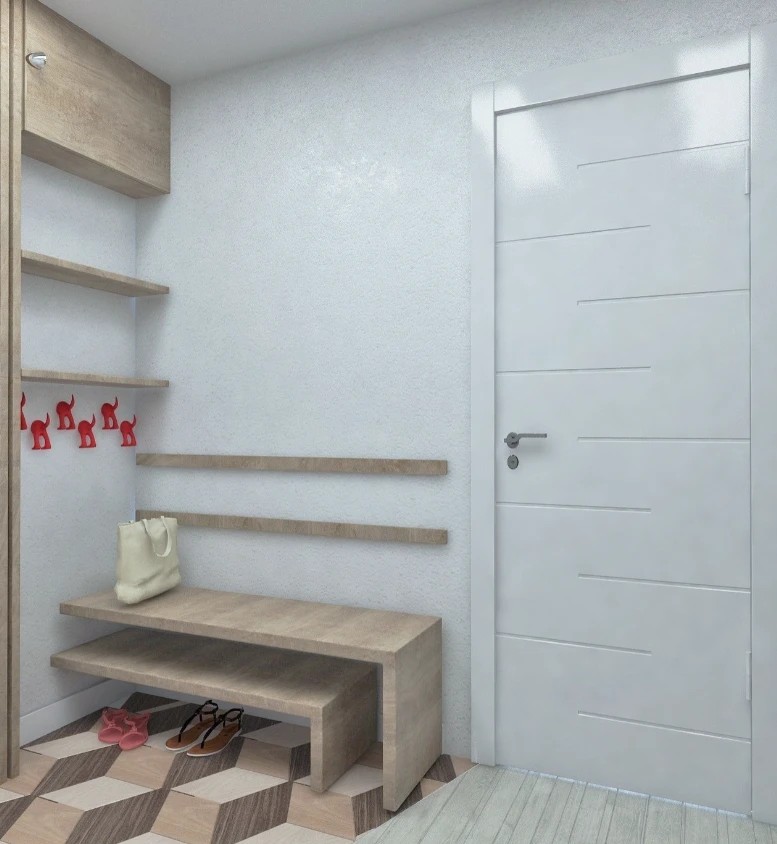 3х комнатная квартира для двух человек. Скандинавский стиль.