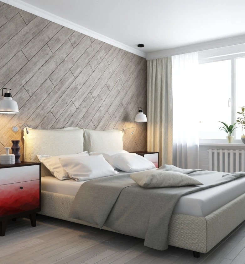 3х комнатная квартира для двух человек. Скандинавский стиль.