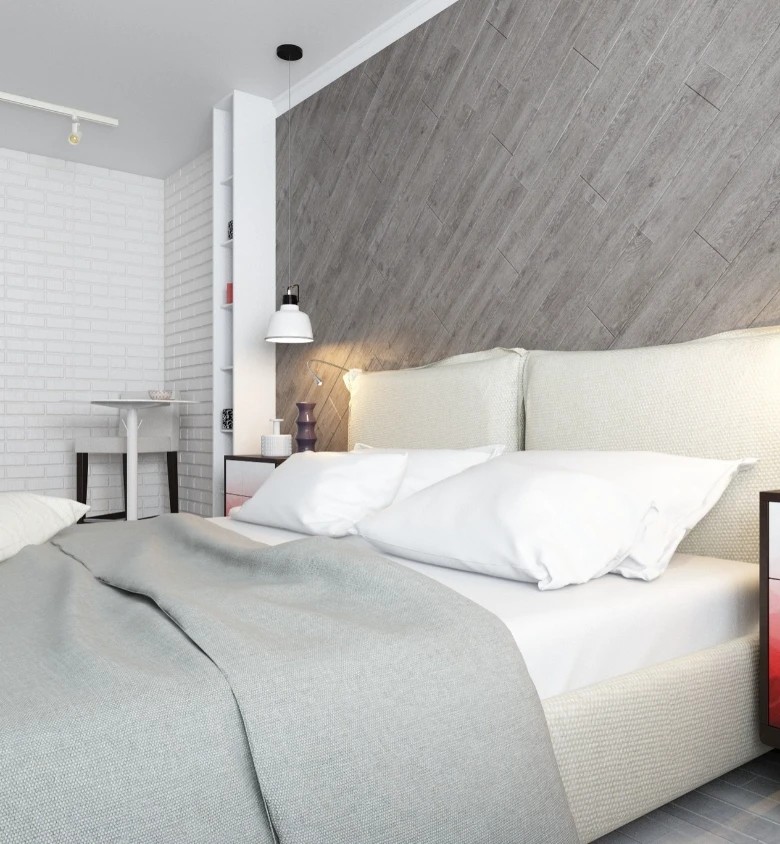 3х комнатная квартира для двух человек. Скандинавский стиль.