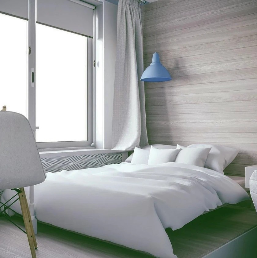 Однокомнатная квартира для студентки. Скандинавский стиль.