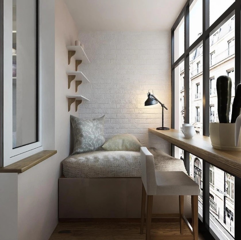 Однокомнатная квартира для студентки. Скандинавский стиль.