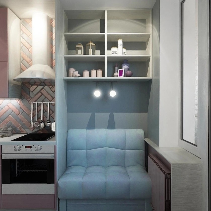 Однокомнатная квартира для студентки. Скандинавский стиль.