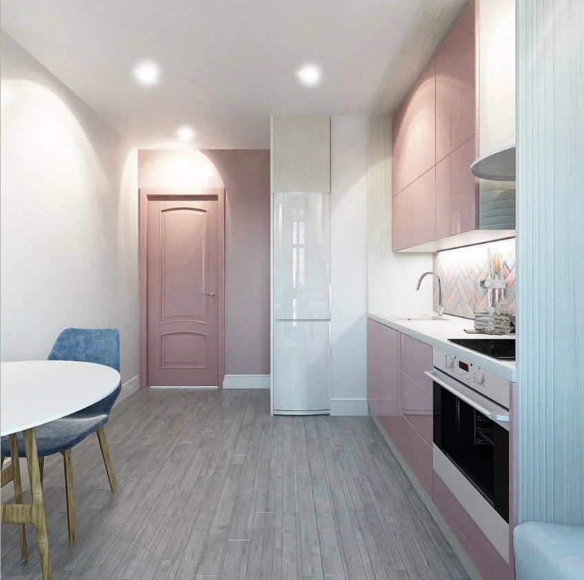 Однокомнатная квартира для студентки. Скандинавский стиль.