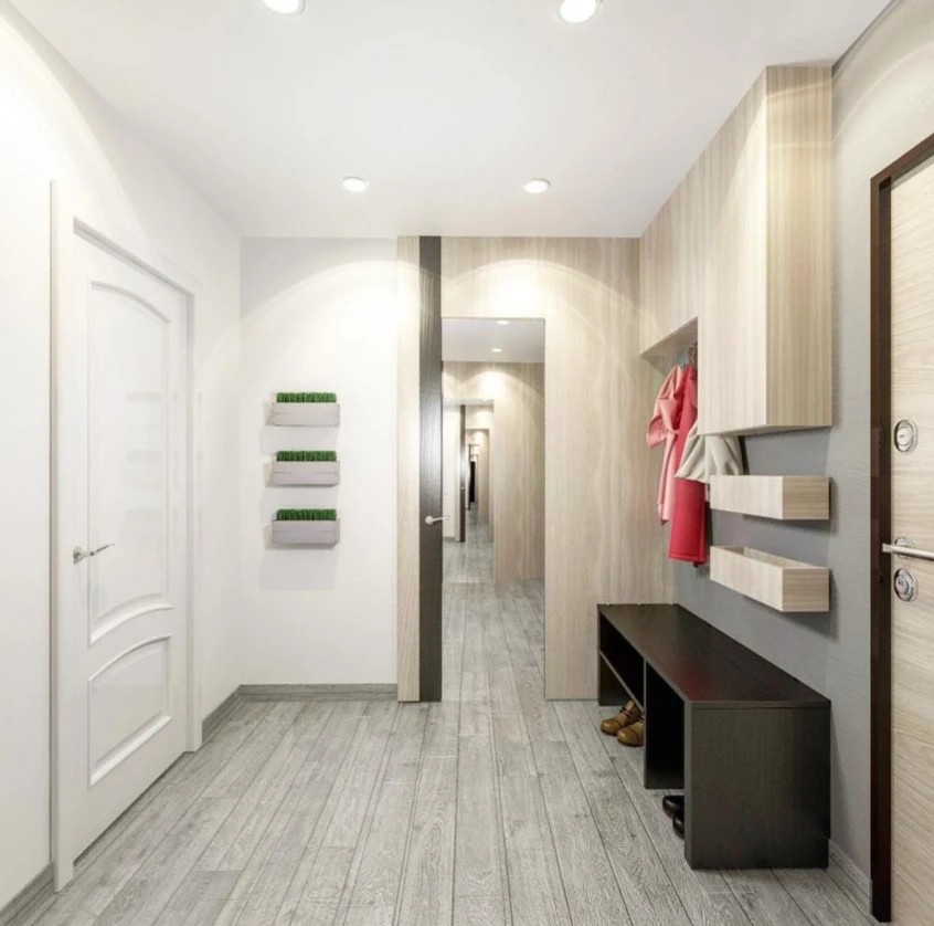 Однокомнатная квартира для студентки. Скандинавский стиль.