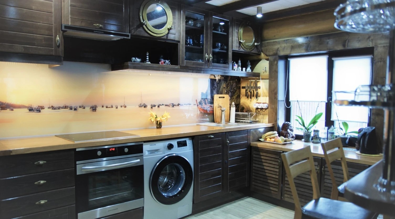 Баня-гостевой домик в морском стиле 56 м.кв