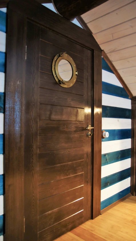 Баня-гостевой домик в морском стиле 56 м.кв