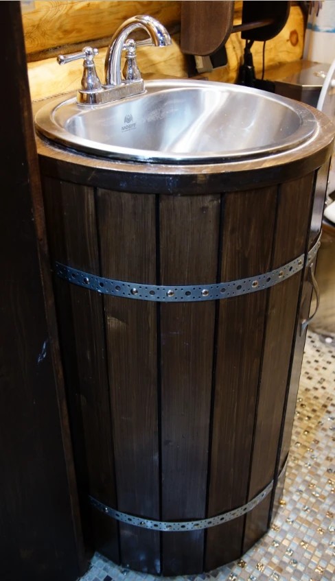 Баня-гостевой домик в морском стиле 56 м.кв