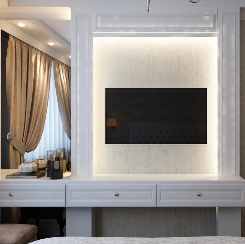 Двухкомнатная квартира стиль неоклассика + скандинавский