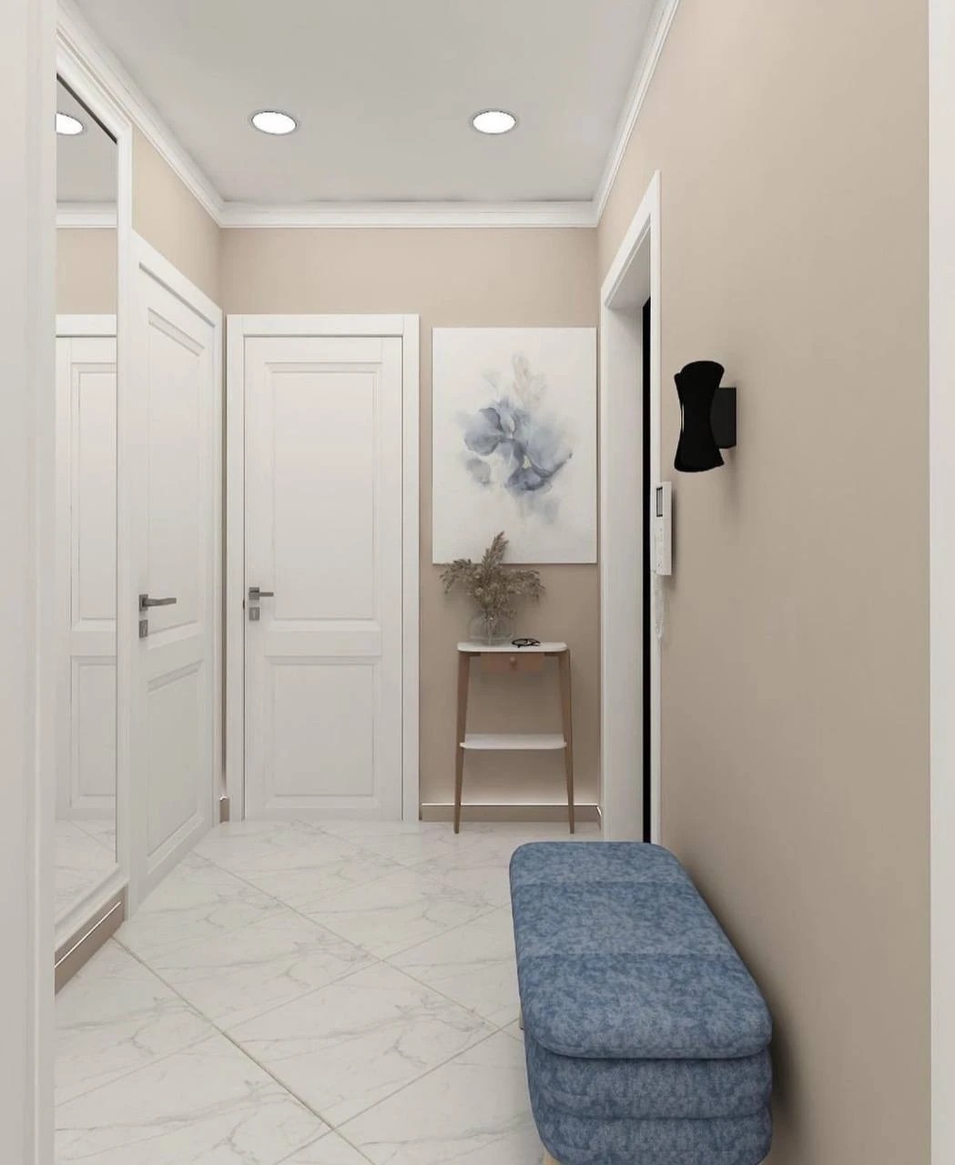 Трёхкомнатная квартира для семьи с двумя детьми.