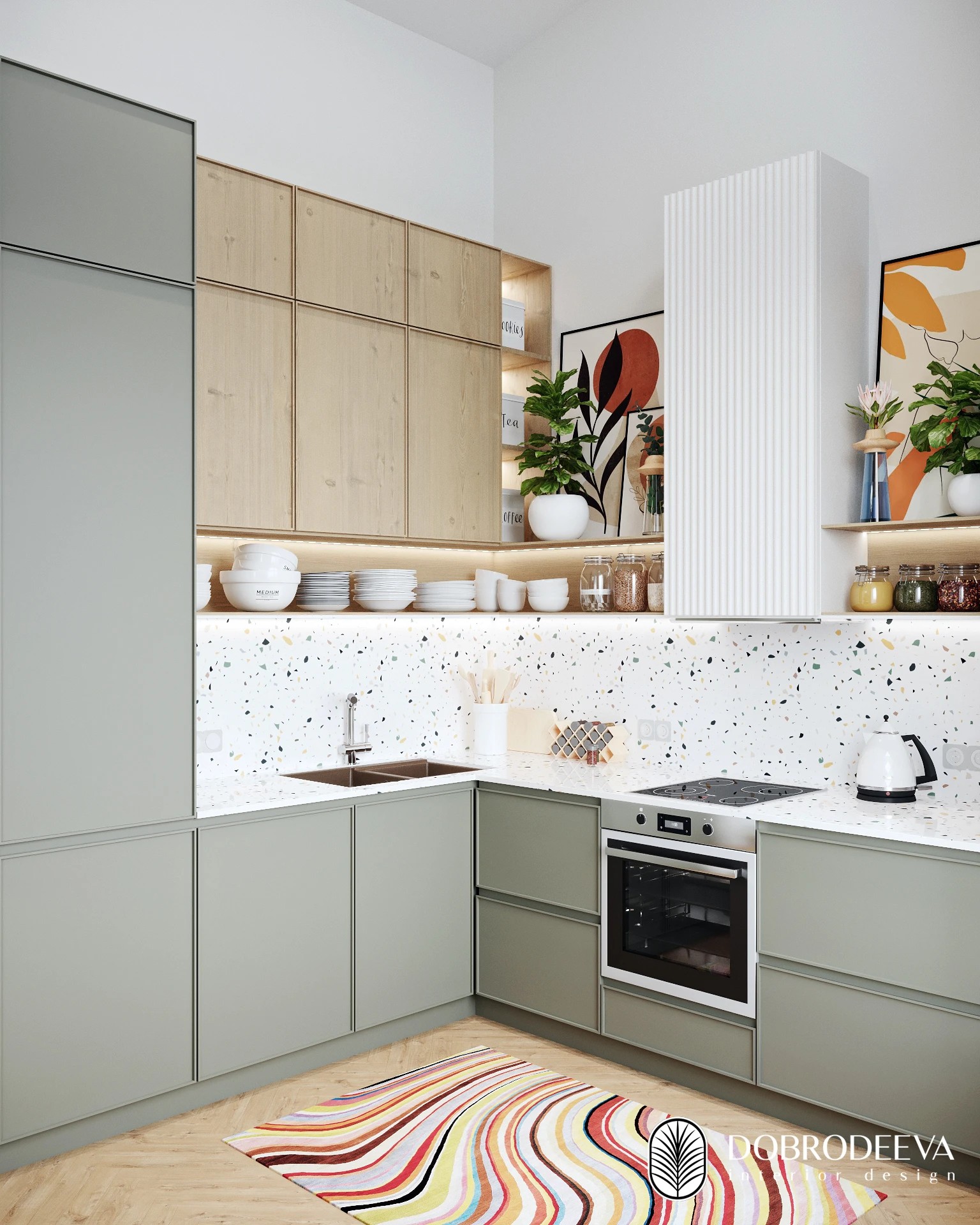 КВАРТИРА С АРКАМИ, ГРАДИЕНТОМ И ГАРДЕРОБНОЙ МЕЧТЫ