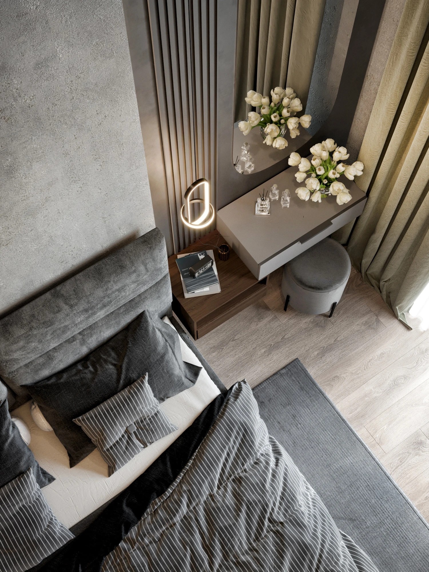 Кухня-гостиная из евродвушки в ЖК «Балтийская Жемчужина»