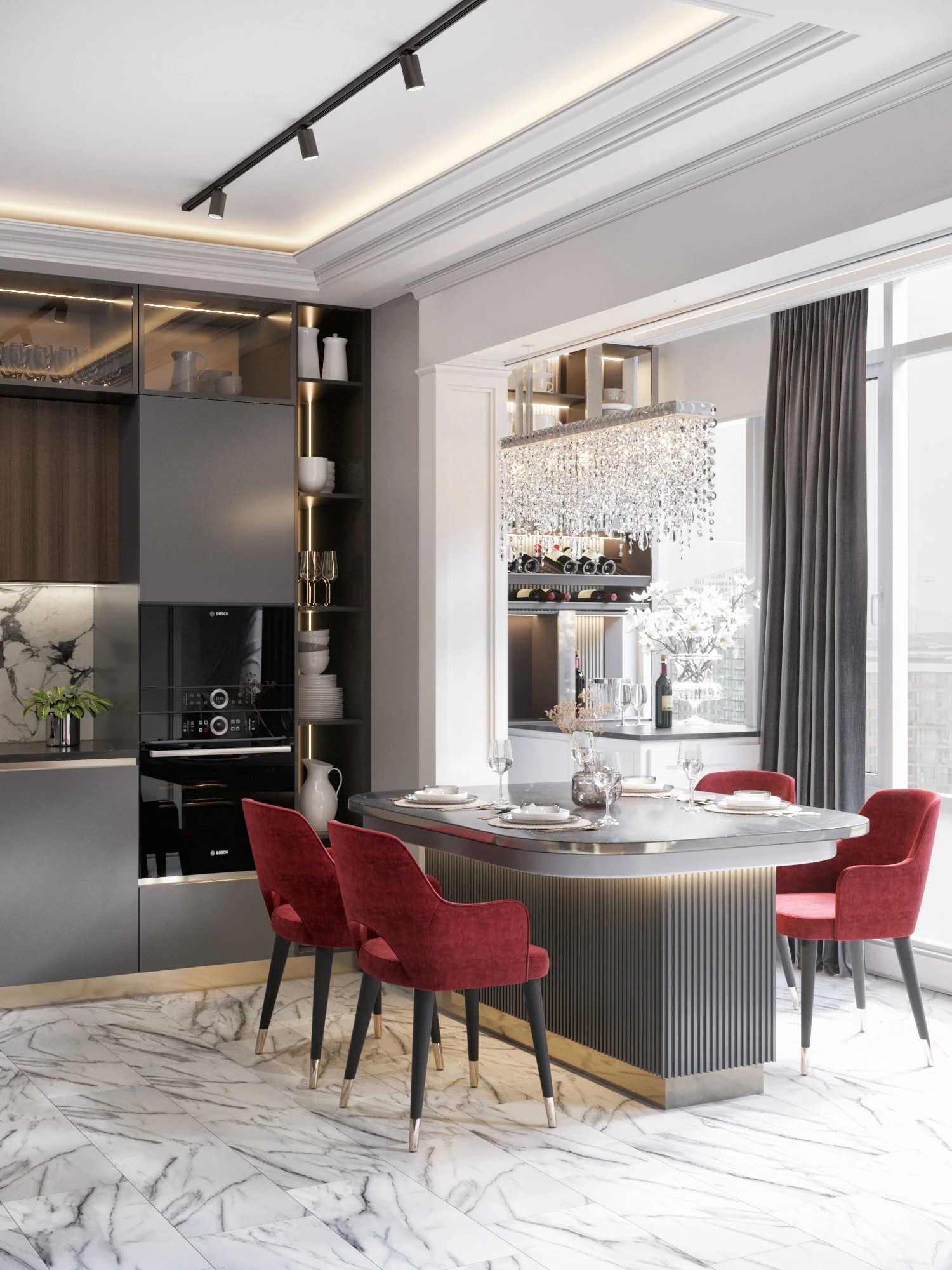 Кухня в неоклассике