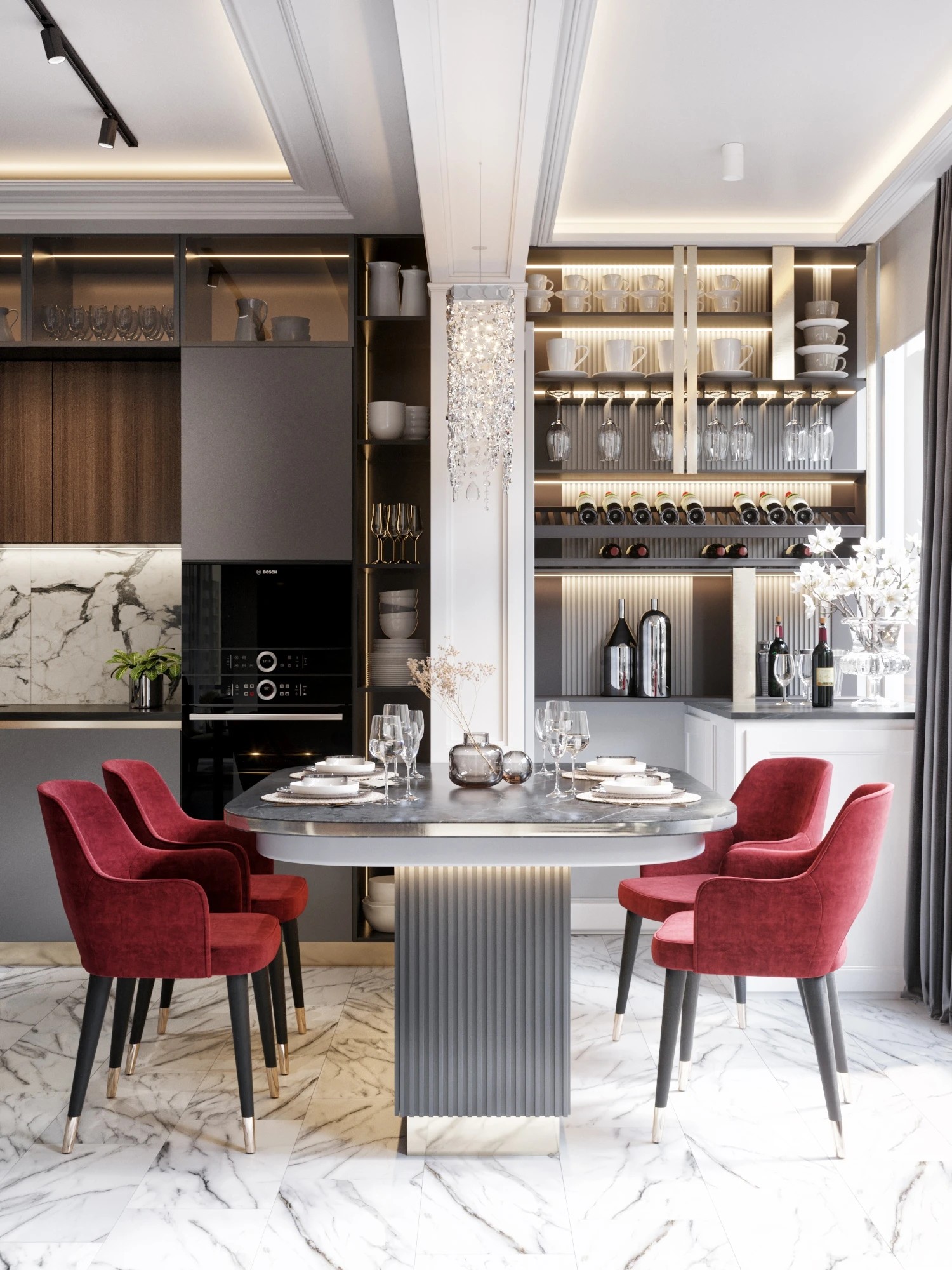 Кухня в неоклассике