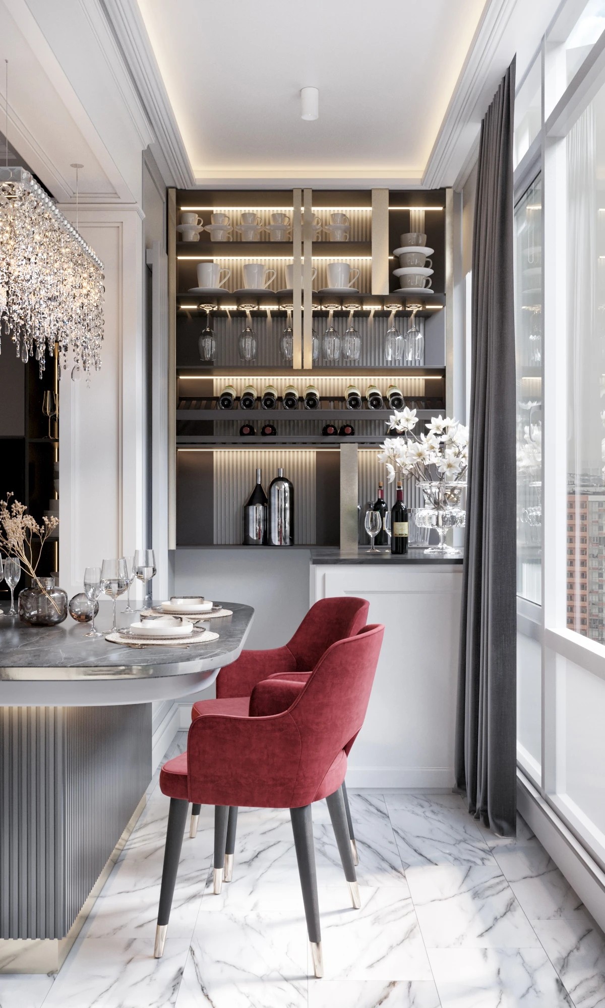 Кухня в неоклассике