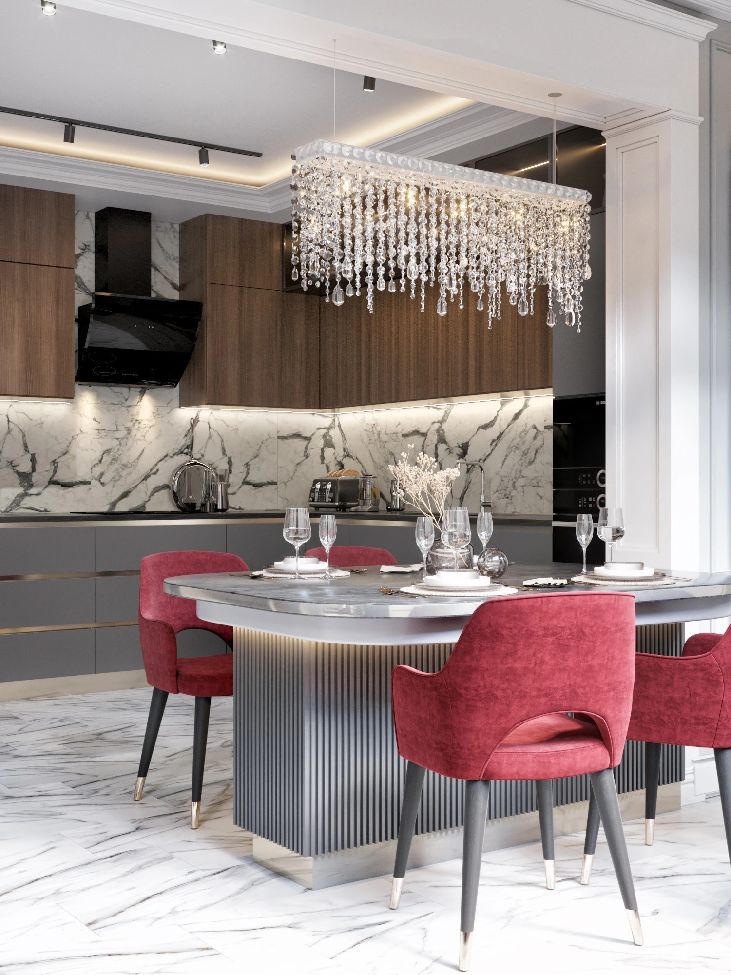 Кухня в неоклассике