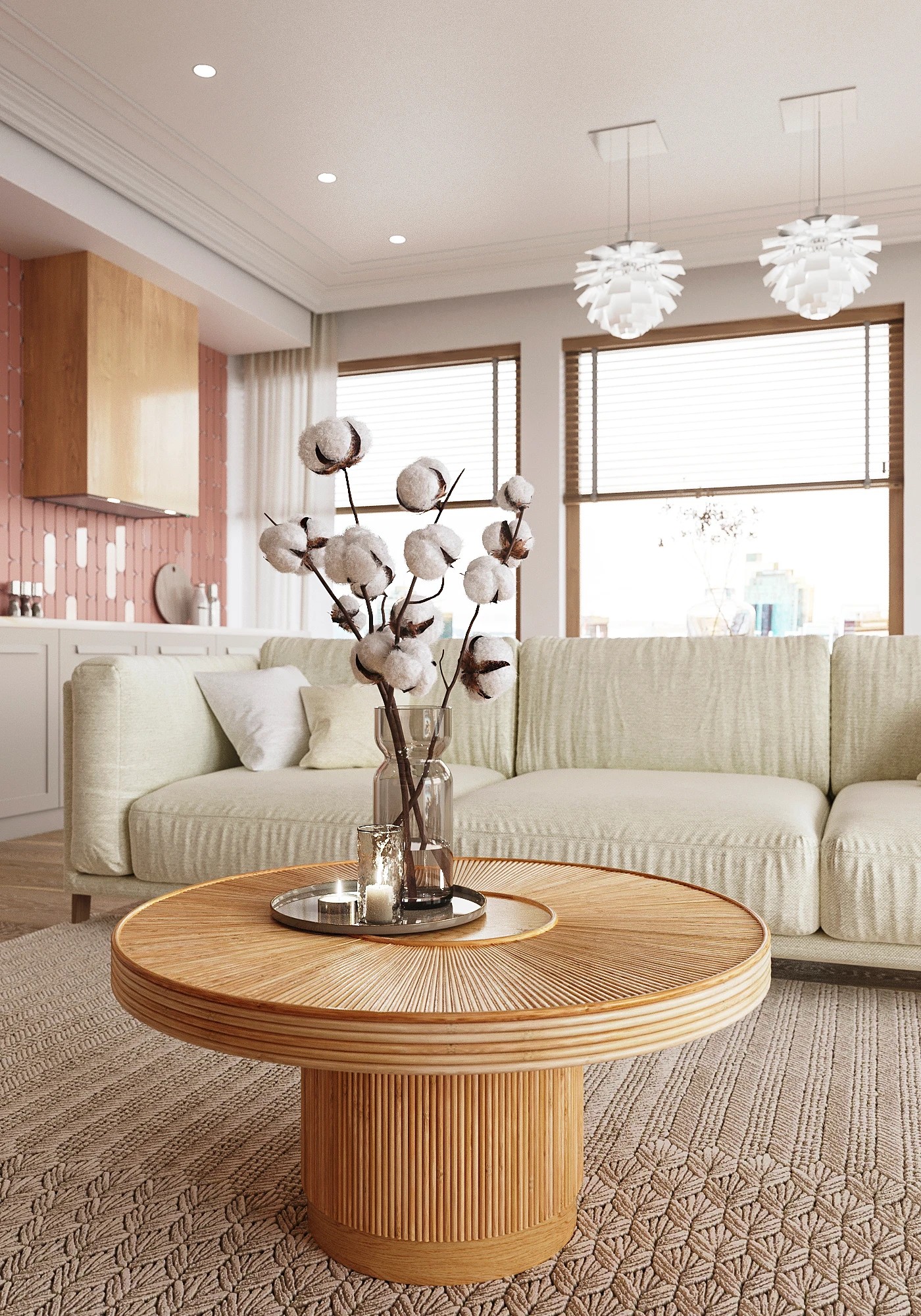 Проект кухни-гостиной в комплексе Neva Towers