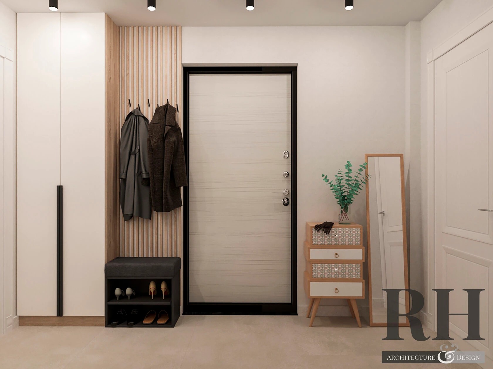 Дизайн кухни и прихожей