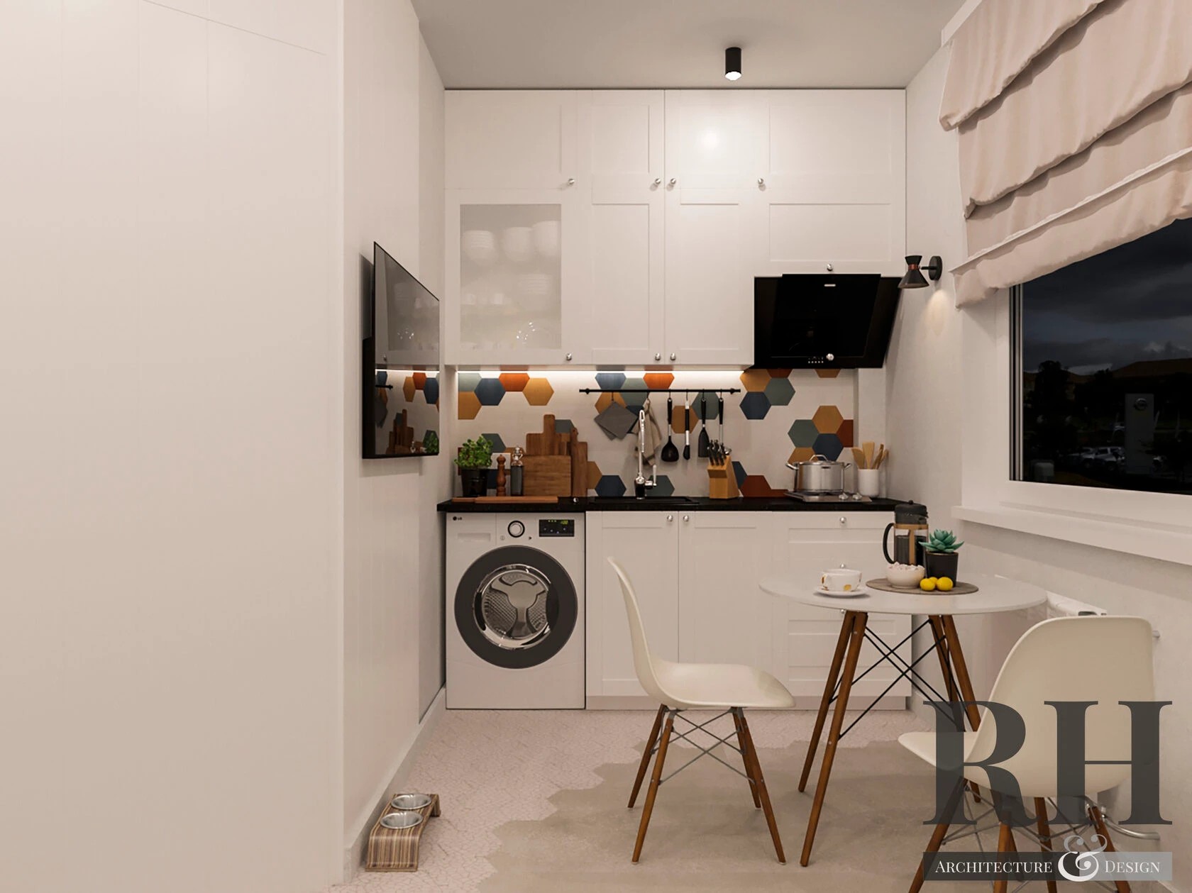 Дизайн кухни и прихожей