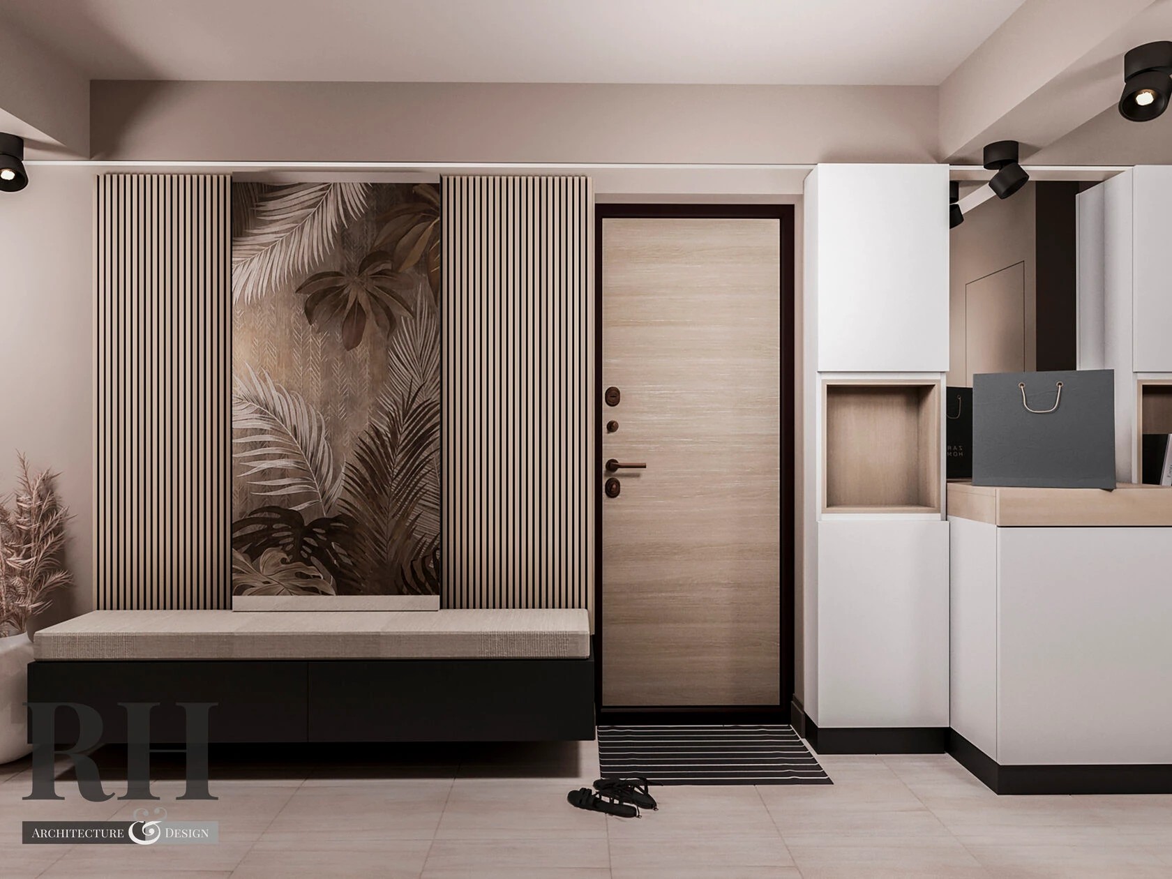 Дизайн кухни и прихожей