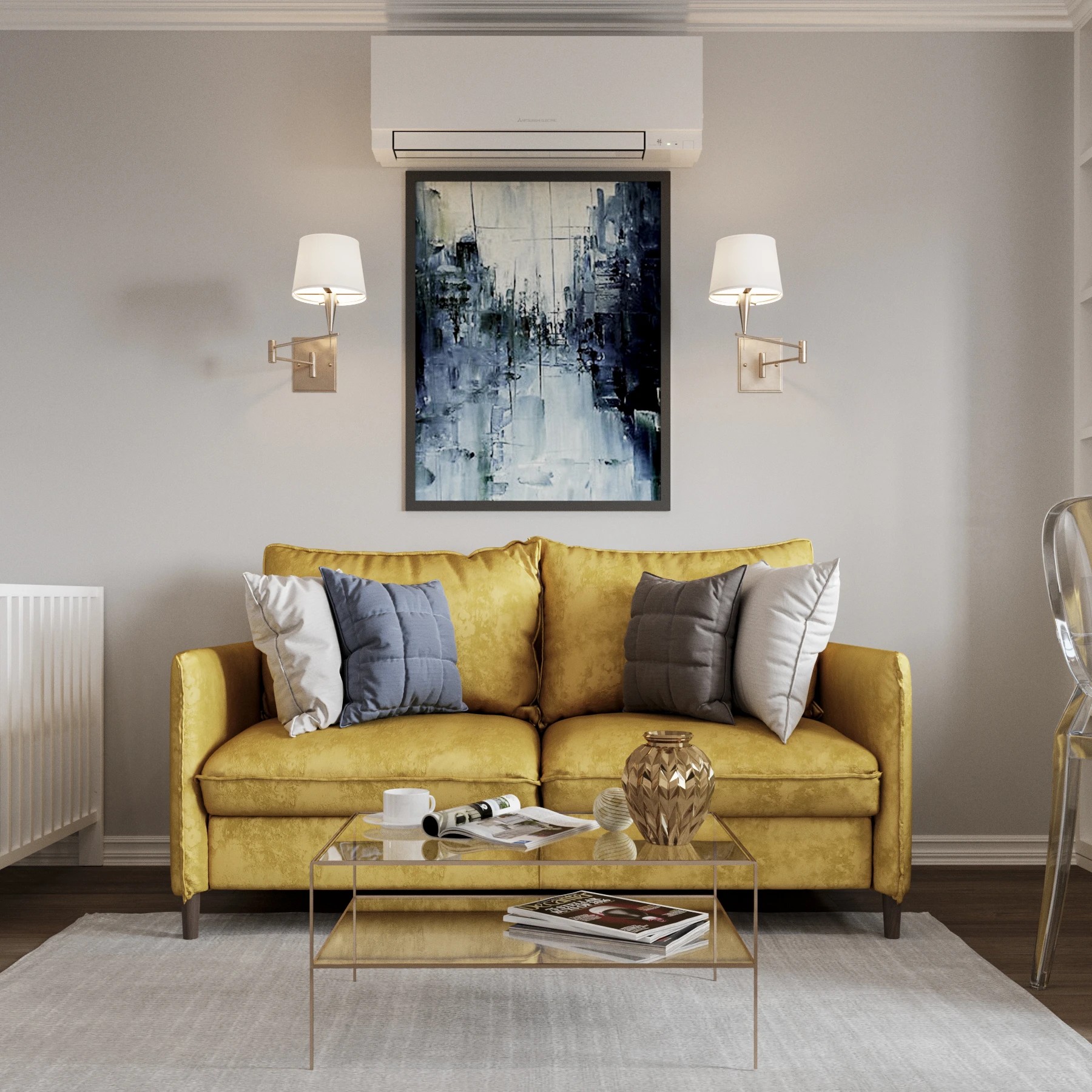 Трехкомнатная квартира 64 кв. м