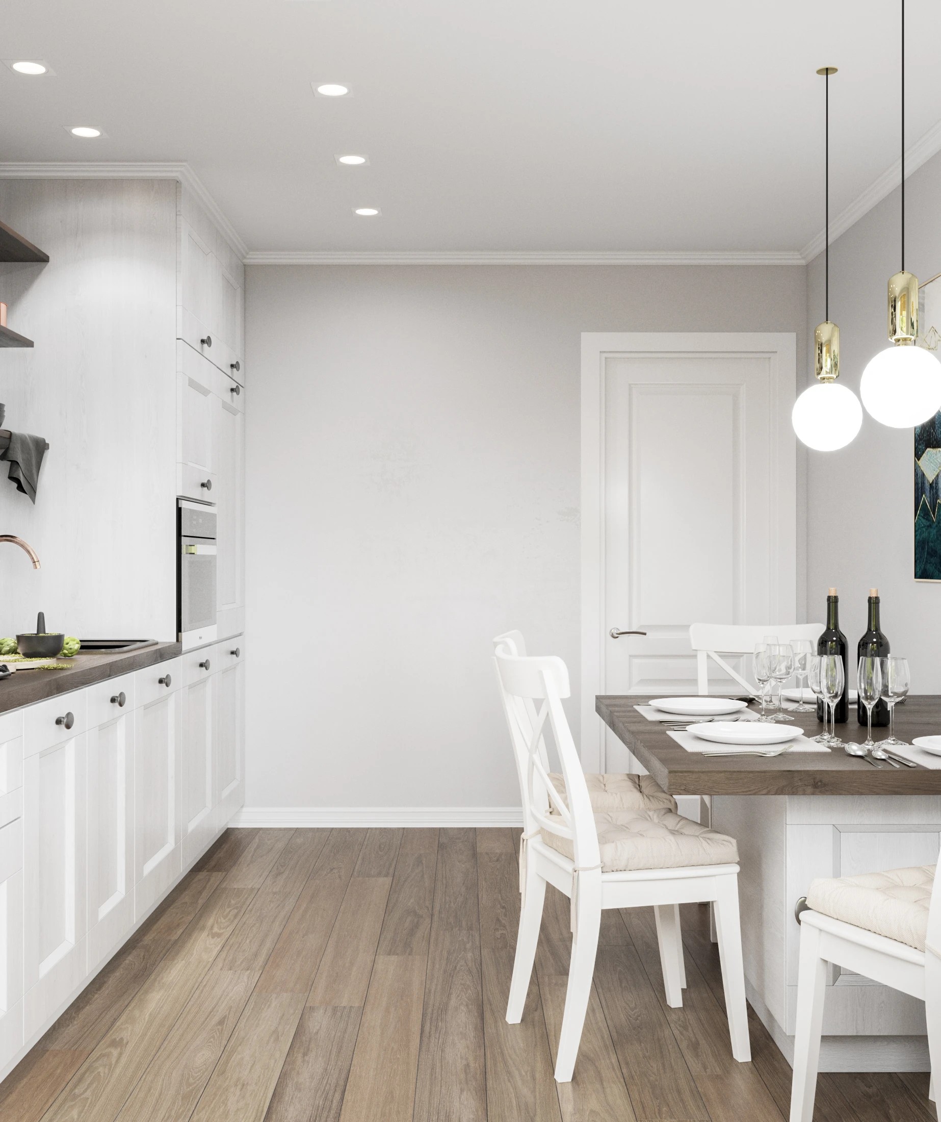 Трехкомнатная квартира 64 кв. м