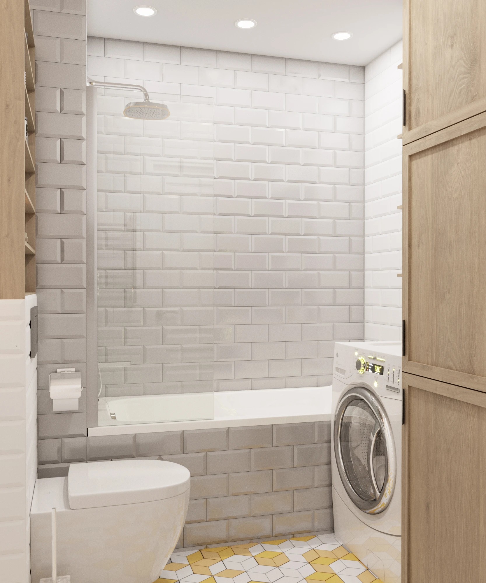 Трехкомнатная квартира 64 кв. м