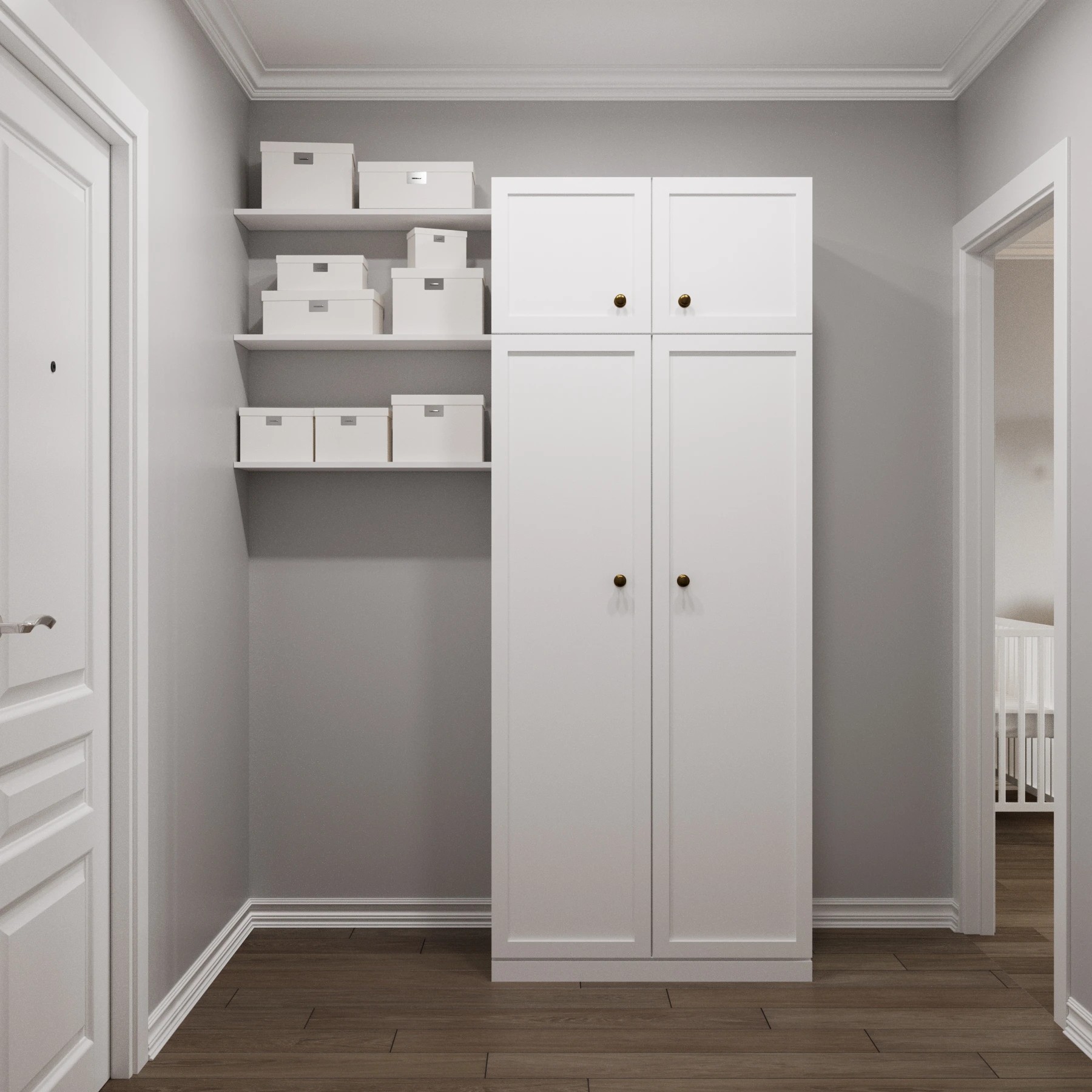 Трехкомнатная квартира 64 кв. м