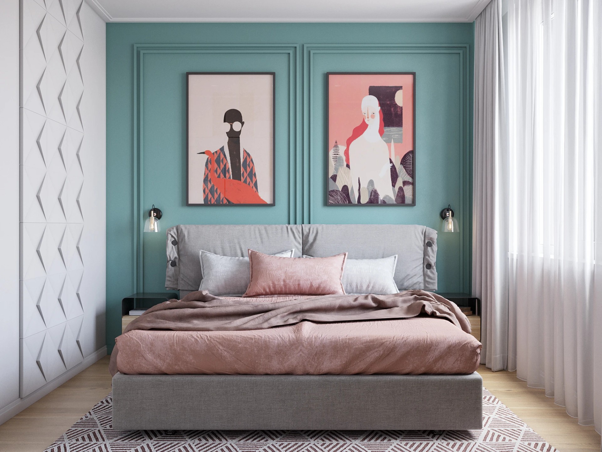 Трехкомнатная квартира 64 кв. м