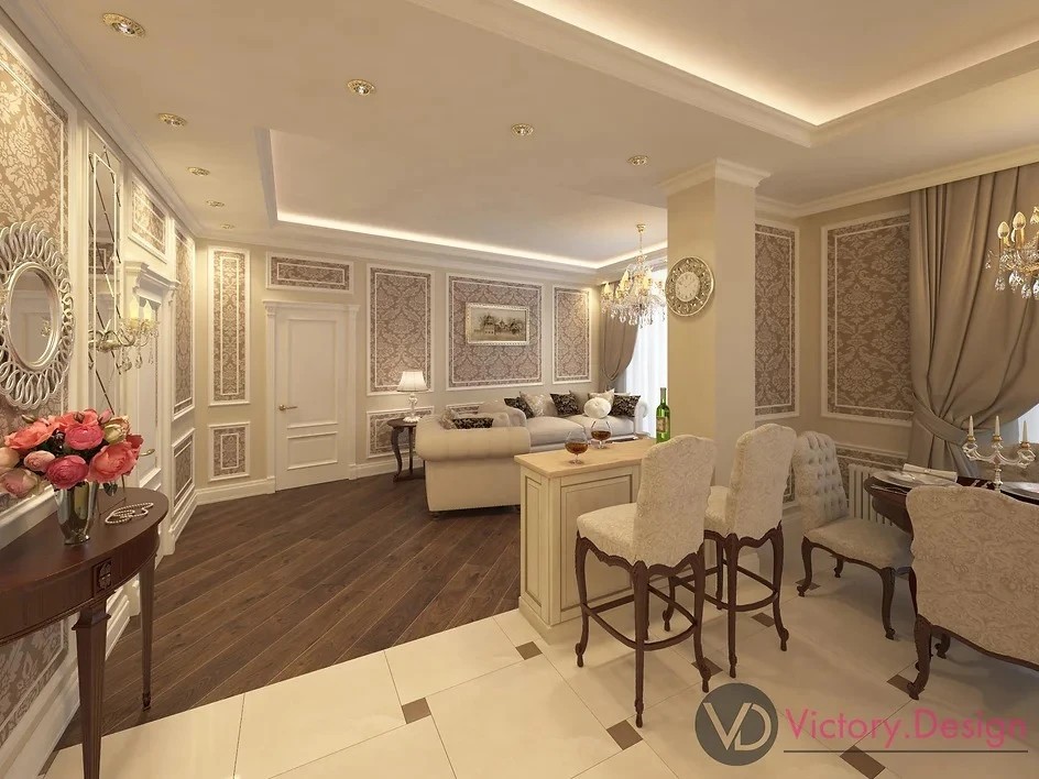 Дизайн-проект двухкомнатной квартиры в ЖК «Шаляпин»