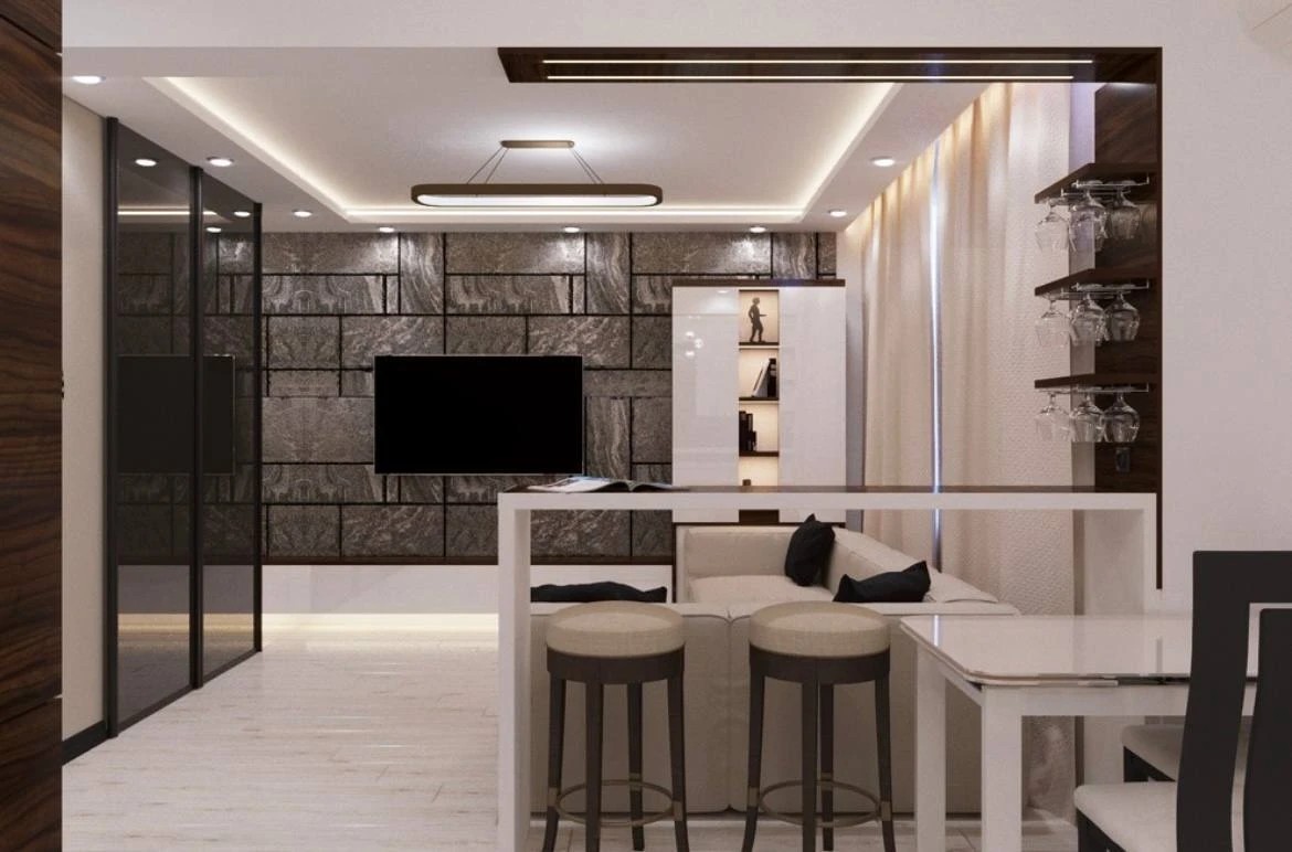 2-х комнатная квартира 48 м2 в современном стиле