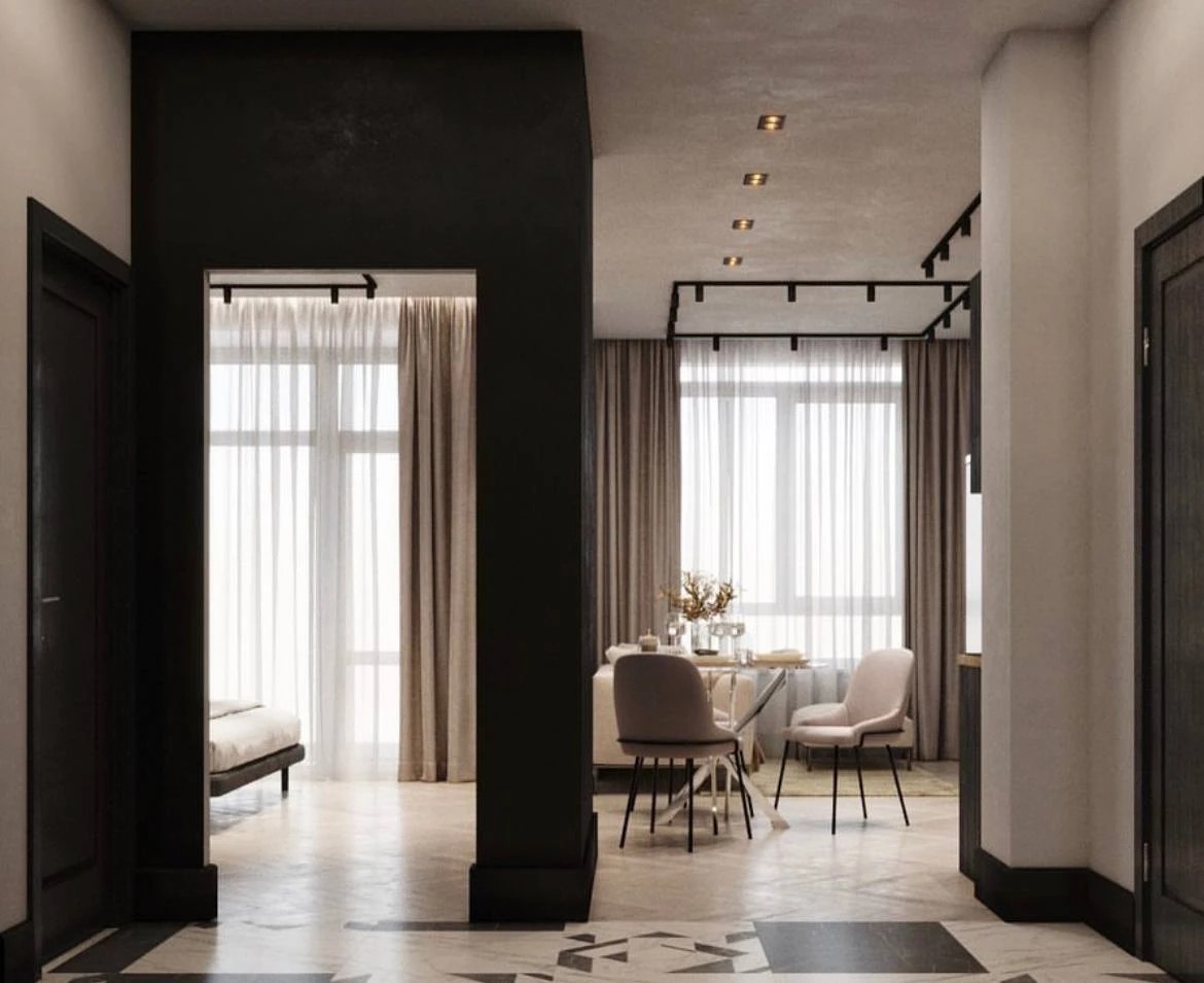 Гостиная+кухня+спальня