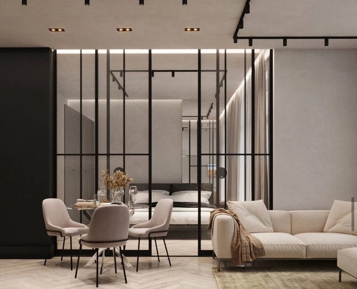 Гостиная+кухня+спальня