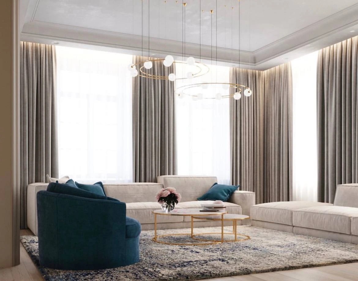 Визуализация гостиной