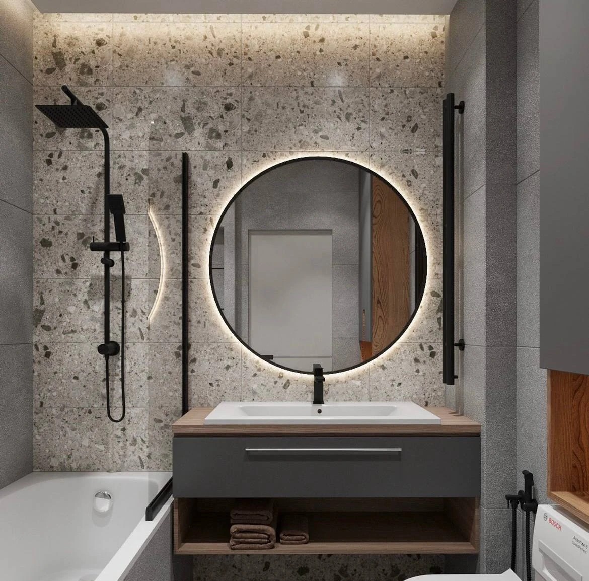 Дизайн-проекты ванной и санузла