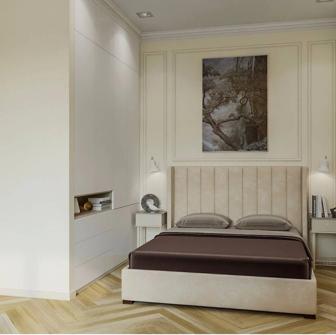 Дизайн-проекты спальни с рабочим местом