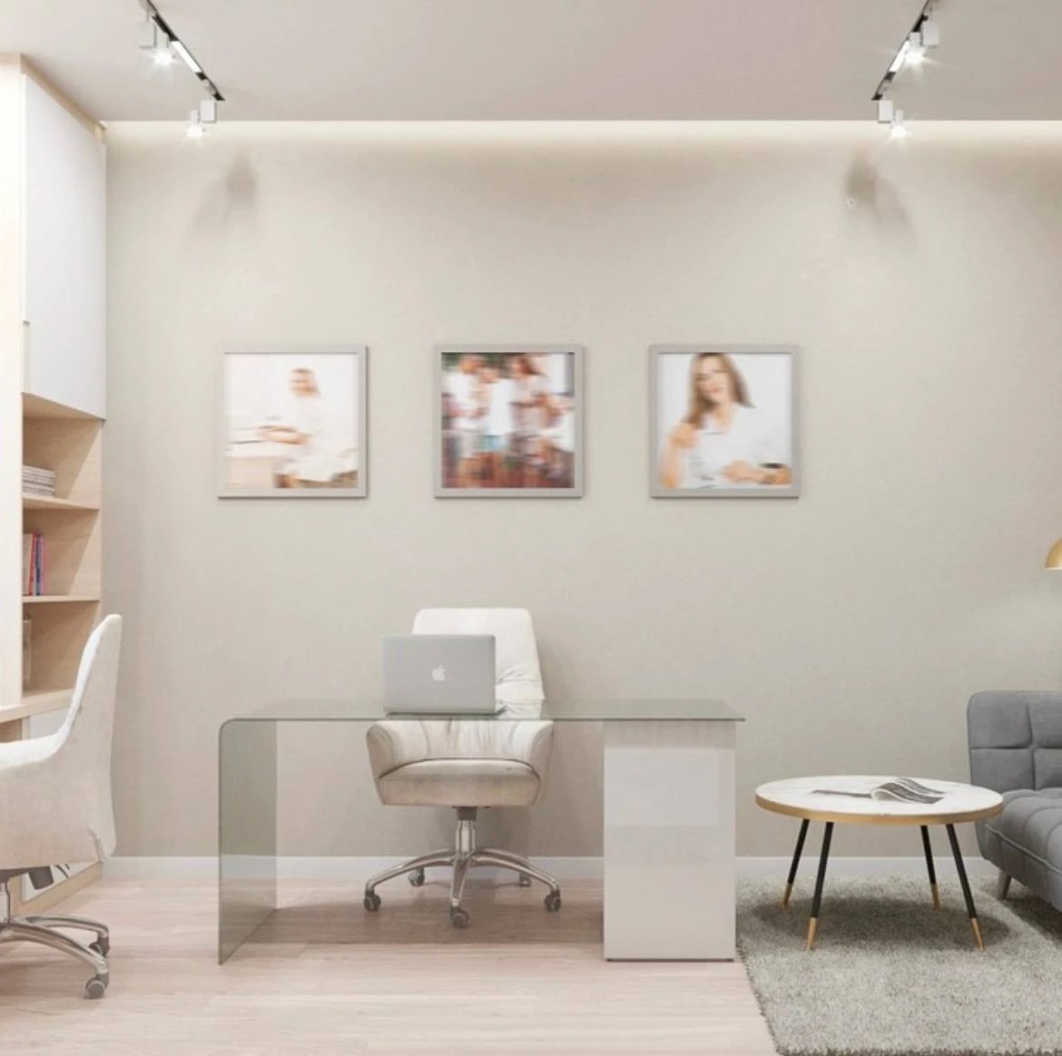 Кабинет блогера с тремя сценариями съемок