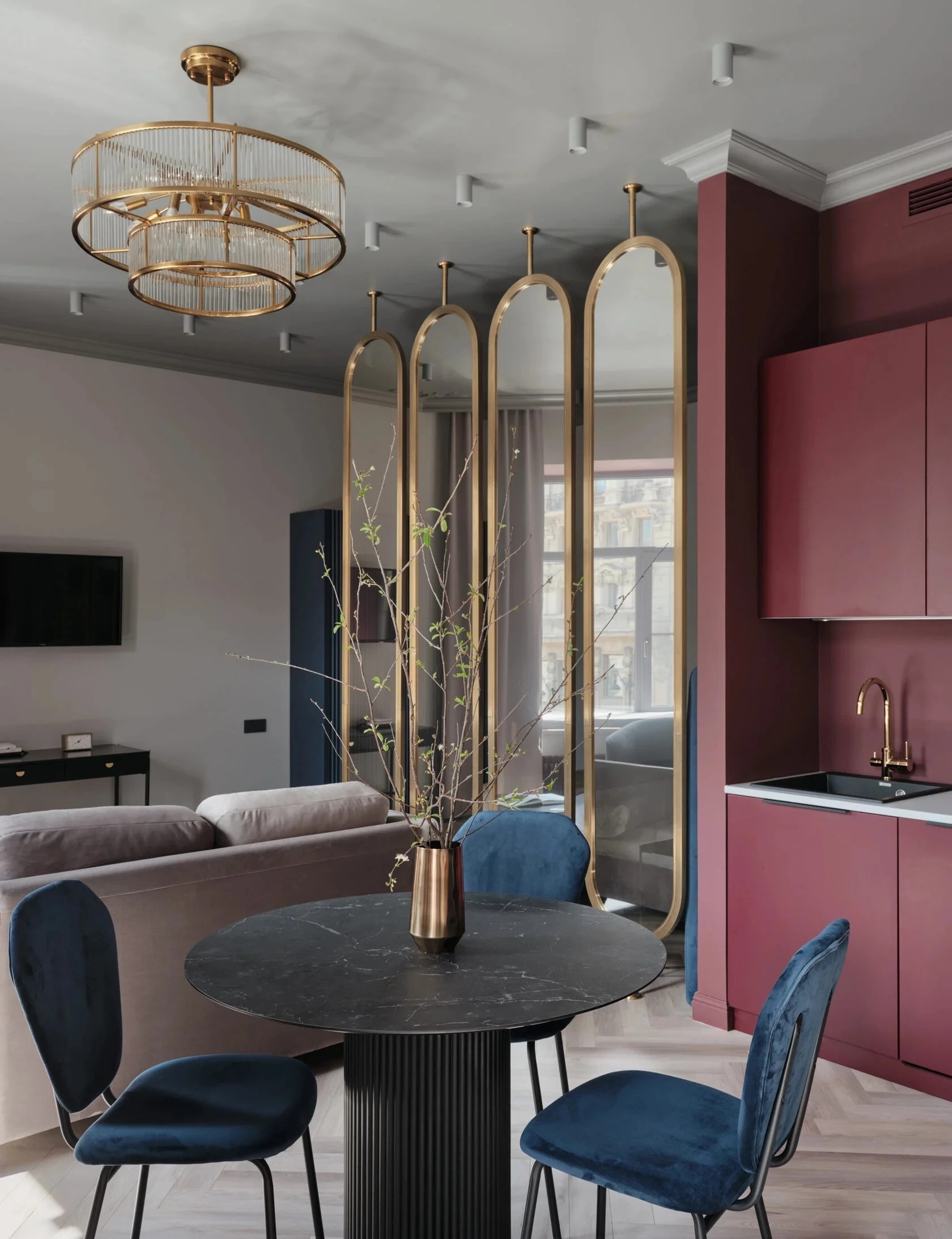 Проект для аренды «Невский 96». Деление на студии. Апартамент №1