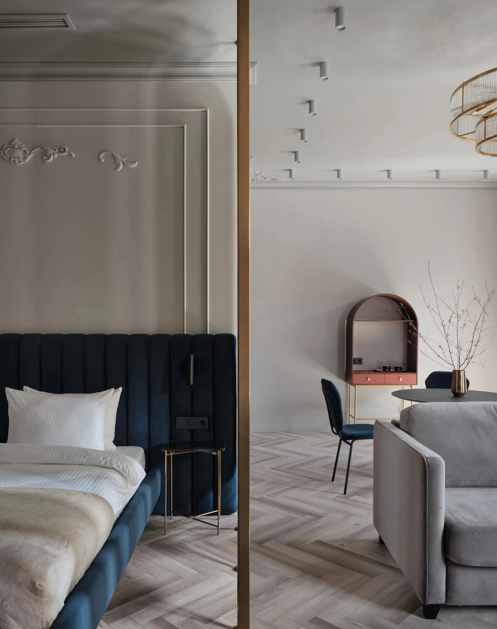 Проект для аренды «Невский 96». Деление на студии. Апартамент №1