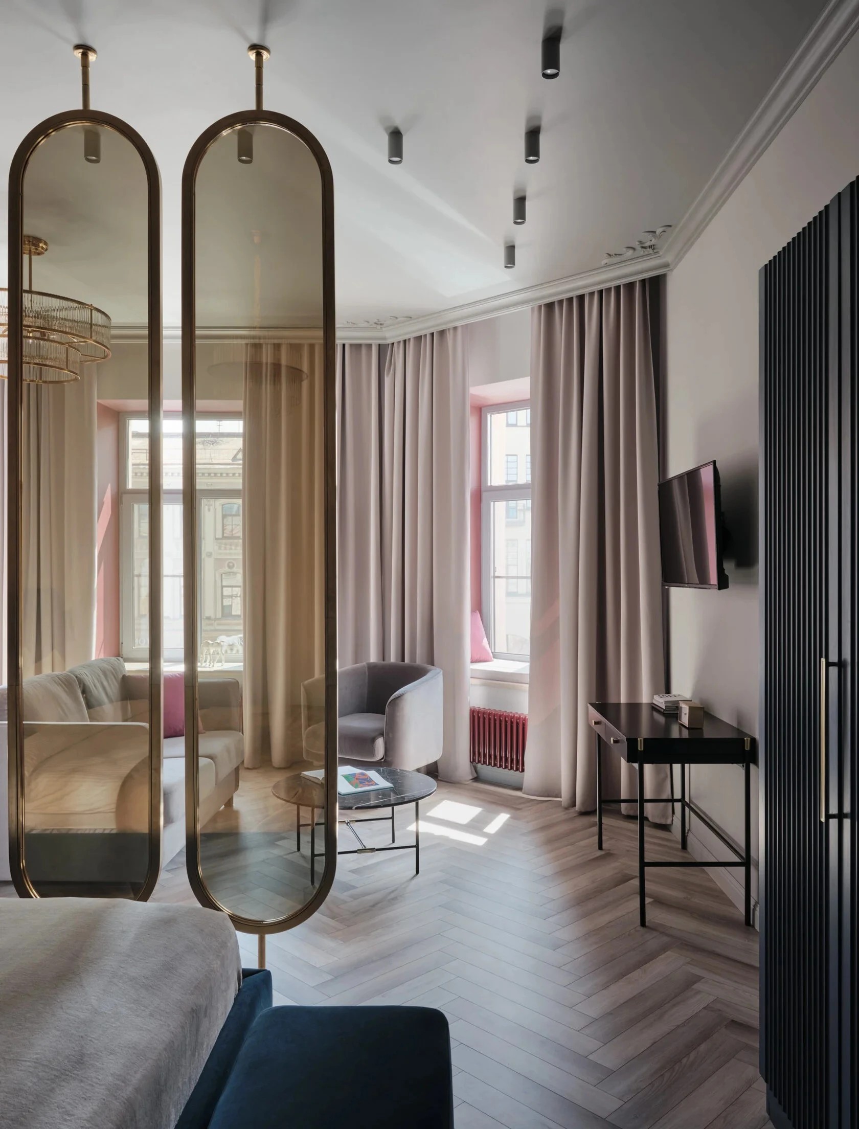 Проект для аренды «Невский 96». Деление на студии. Апартамент №1