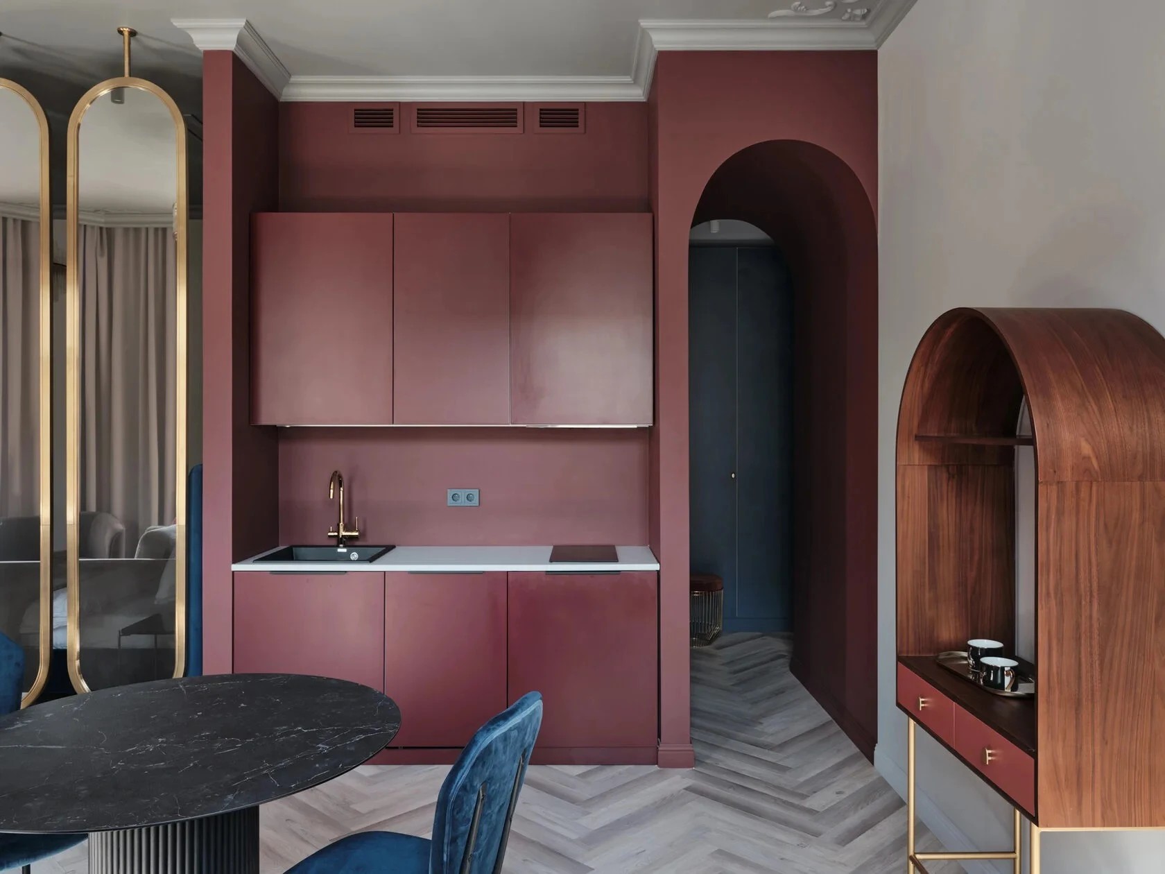 Проект для аренды «Невский 96». Деление на студии. Апартамент №1