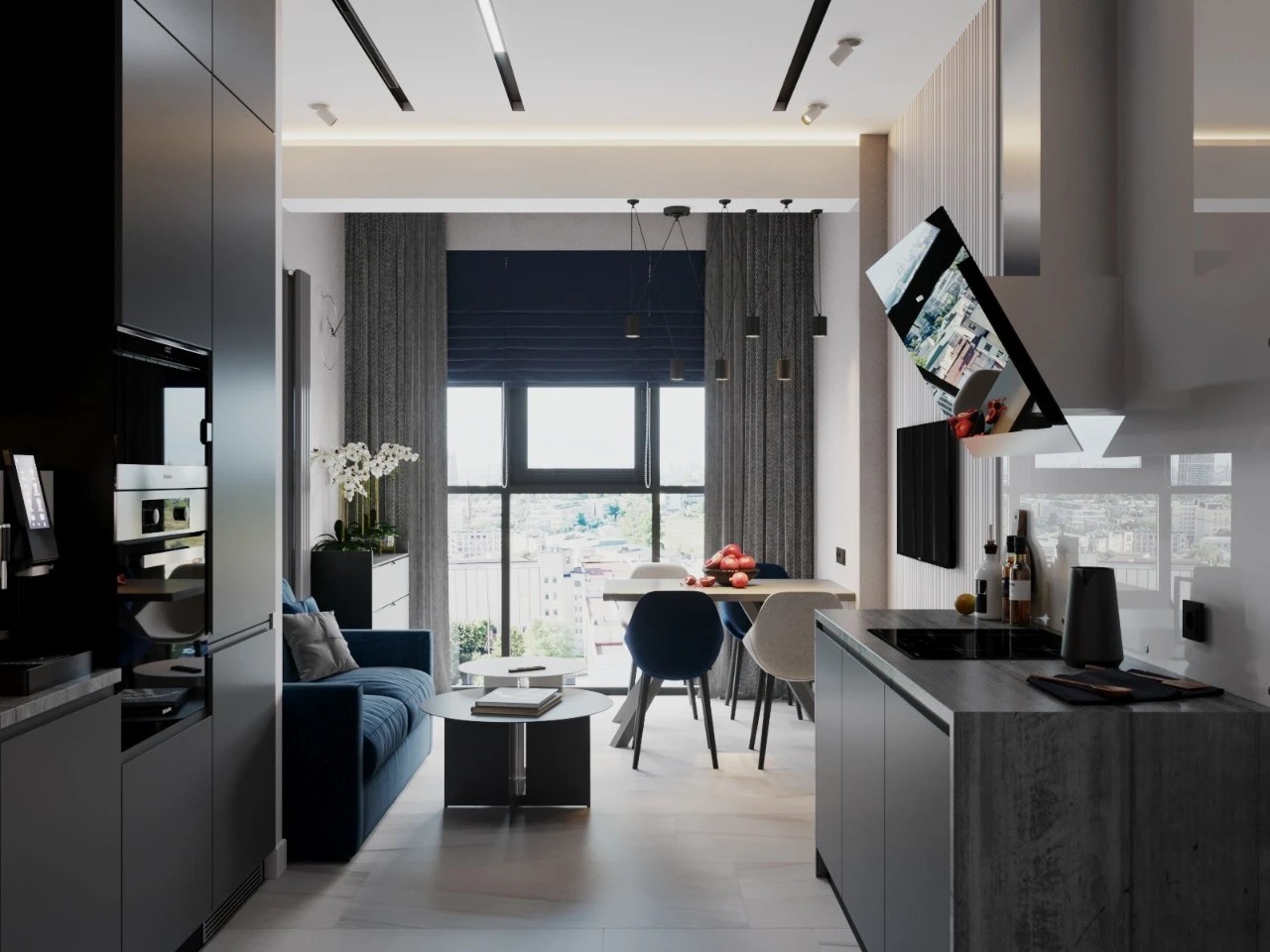 Квартира в ЖК "Дом на набережной", 64 кв.м.