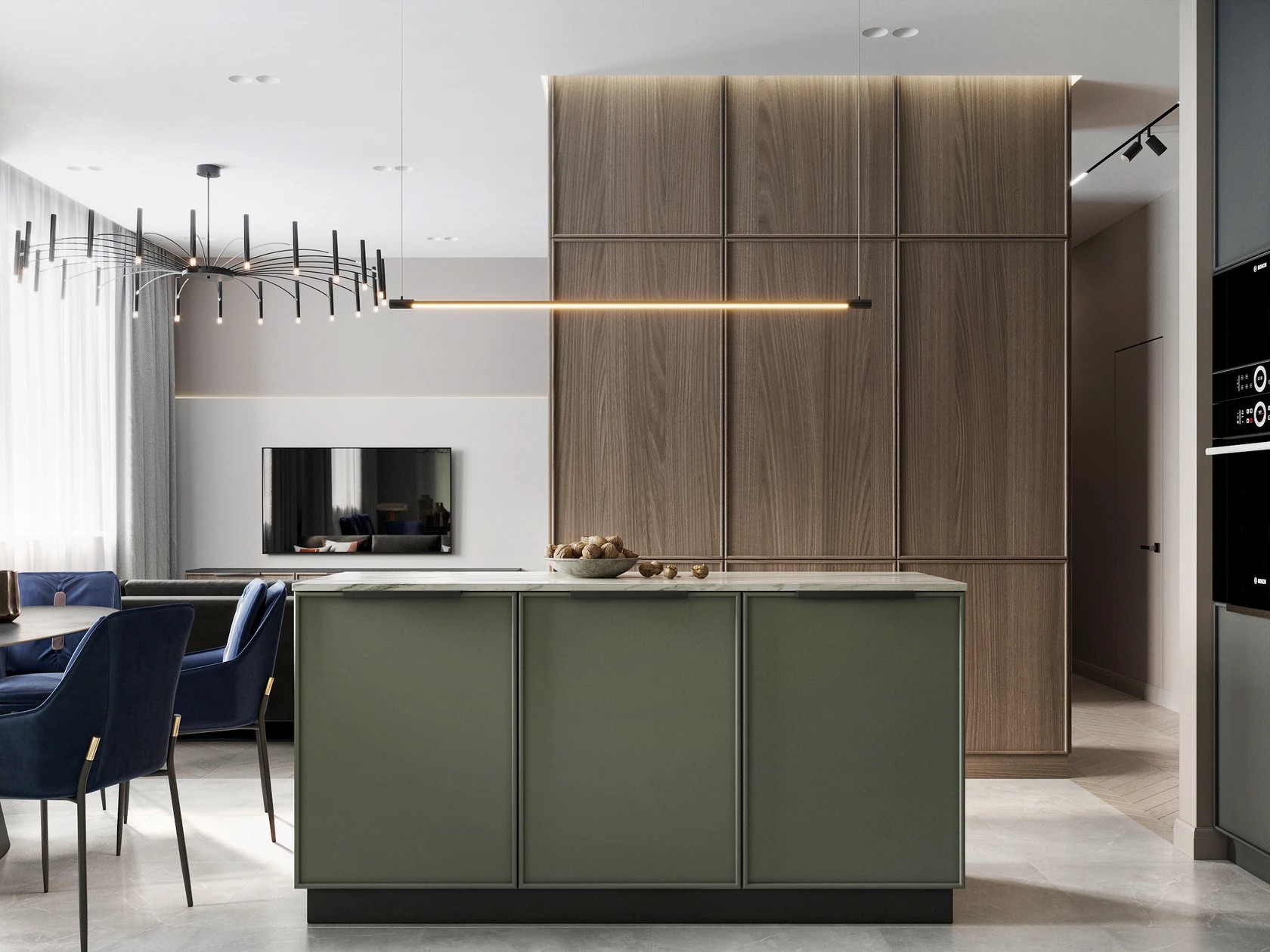 Квартира на улице Фонвизина, 83 кв. м.