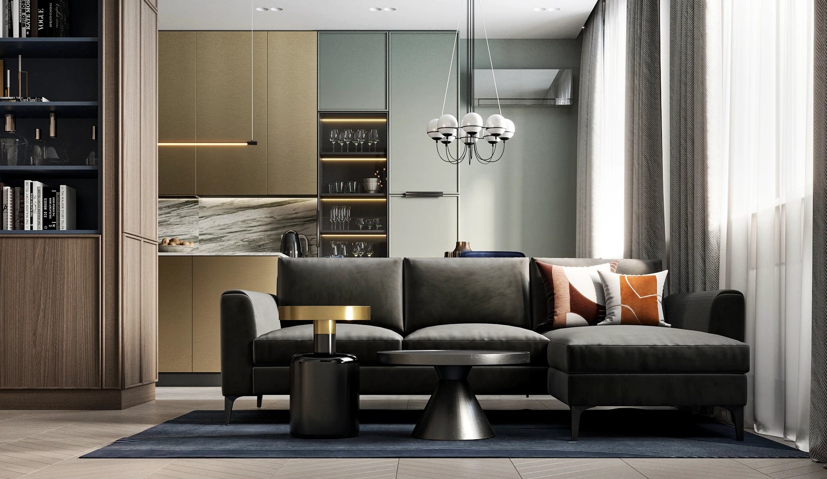 Квартира на улице Фонвизина, 83 кв. м.