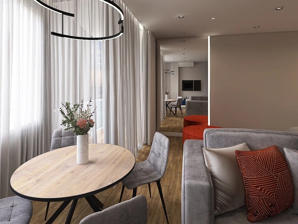 Дизайн апартаментов для летнего отдыха в Апарт- комплексе "Garden"