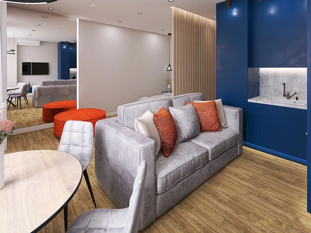 Дизайн апартаментов для летнего отдыха в Апарт- комплексе "Garden"