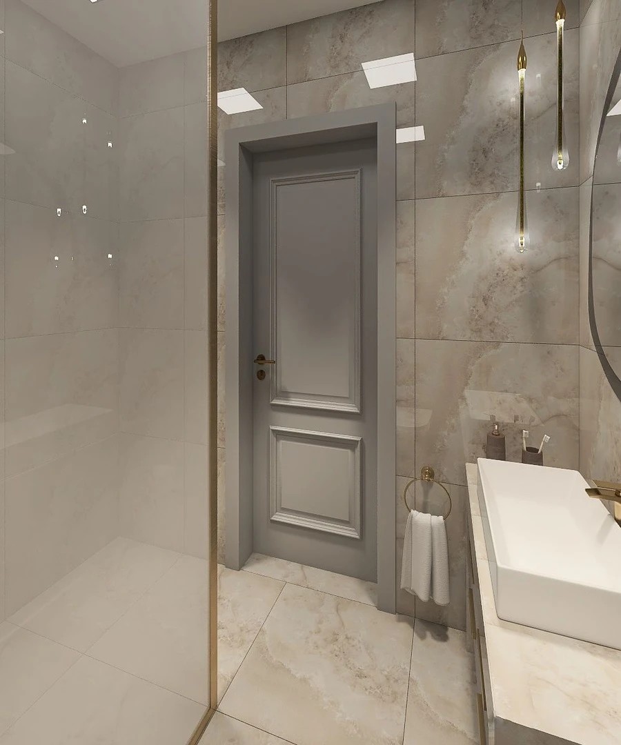 Дизайн ванной комнаты в ЖК Легенда .